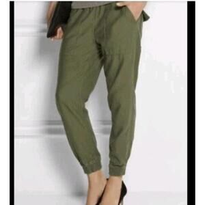 NLST S/S16 Women's Size L Utility Jogger Cotton Pants Green #03